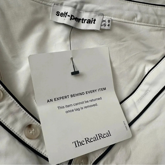 Self-Portrait White Ruffle Dress - Picture 10 of 11